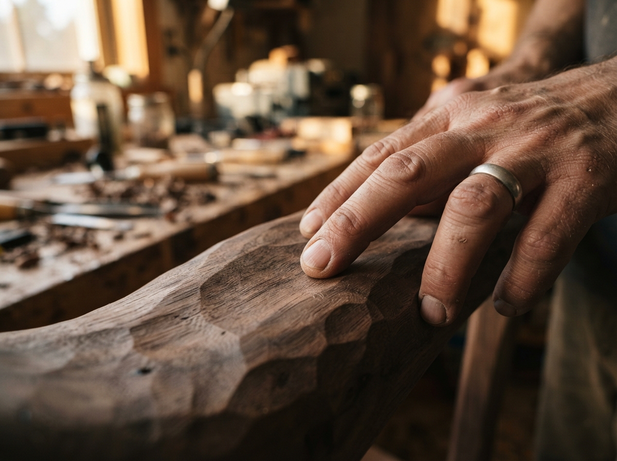 Detalle de una textura sobre madera
